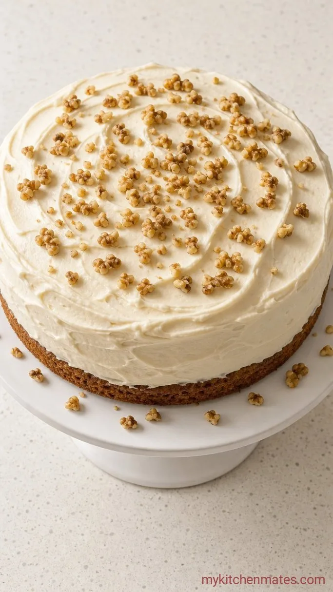 High Protein Carrot Cake with Cream Cheese Frosting Step 5: Frost and Serve