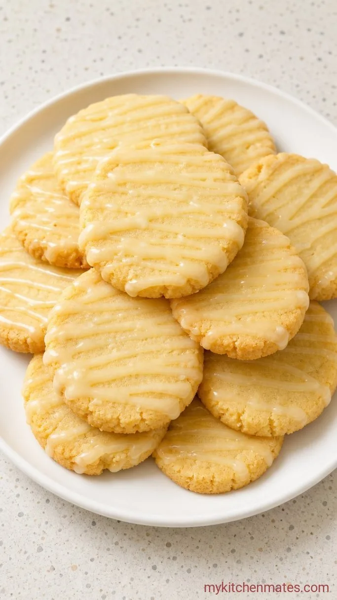 Zesty Lemon Shortbread Cookies Step 5: Glaze and Serve