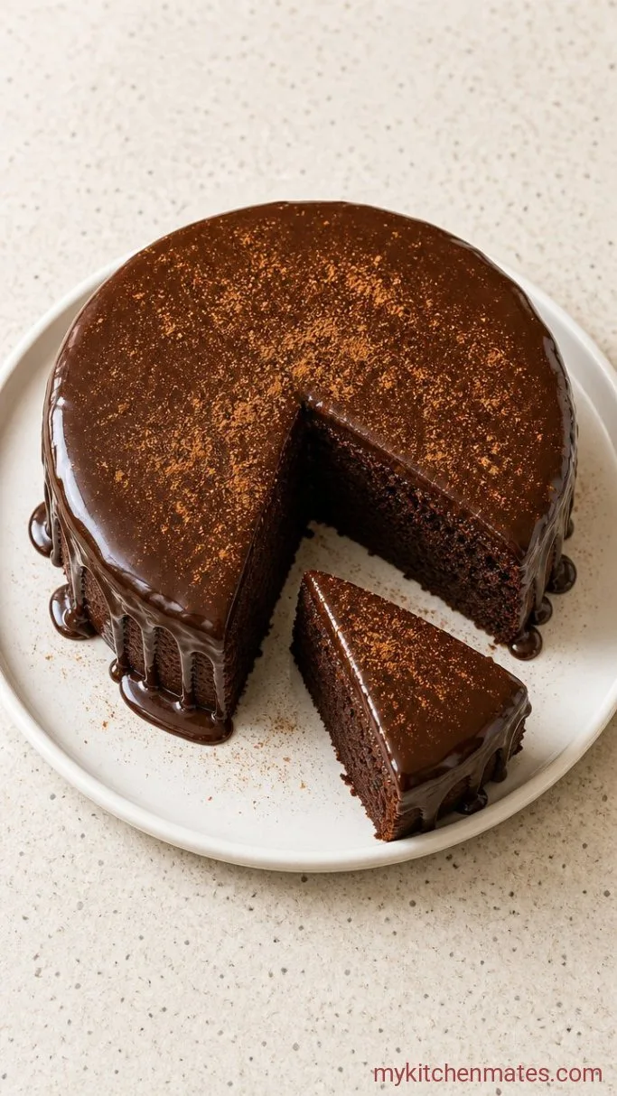 Step 5: Glaze and Slice the Cake
