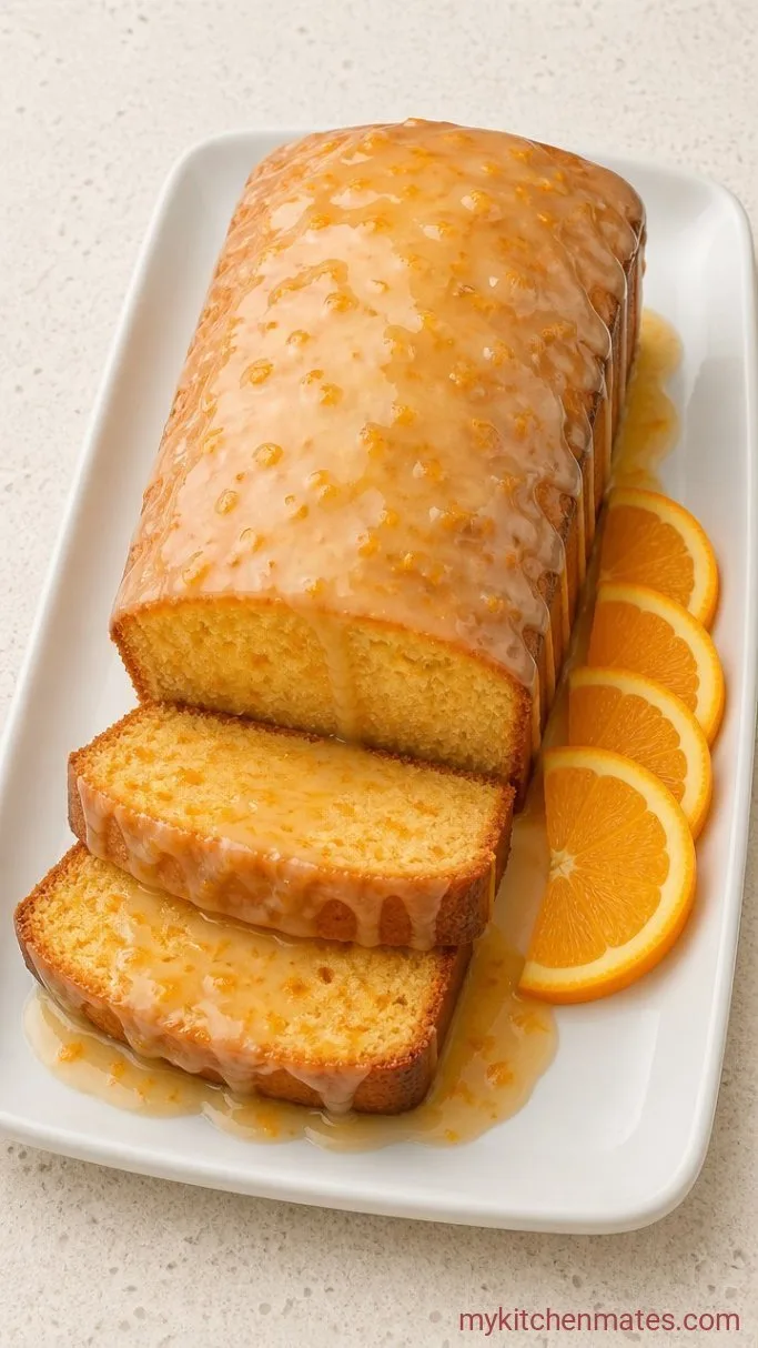 Old-Fashioned Orange Cake (A Vintage Loaf) Step 5: Glaze and Slice