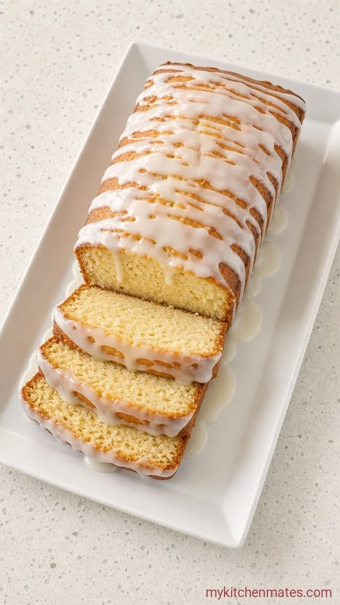Moist Gluten Free Lemon Loaf Step 5: Glaze and Slice