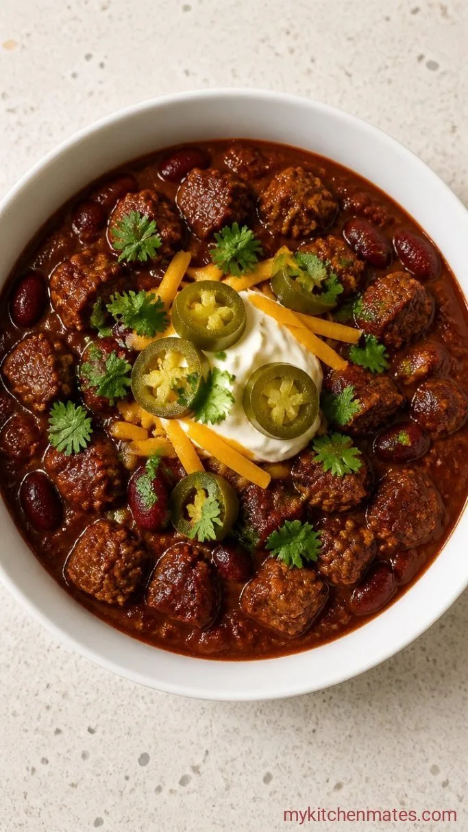 Step 5: Ladle and Garnish the Chili