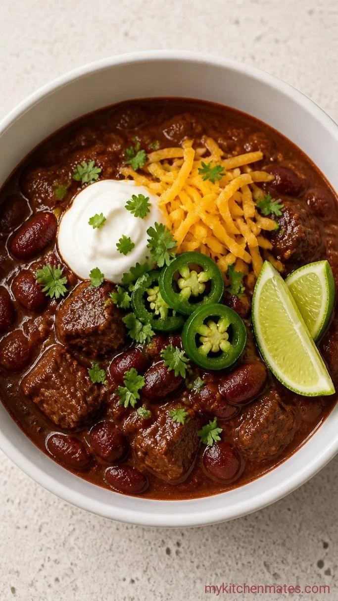 Step 5: Ladle and Garnish the Chili