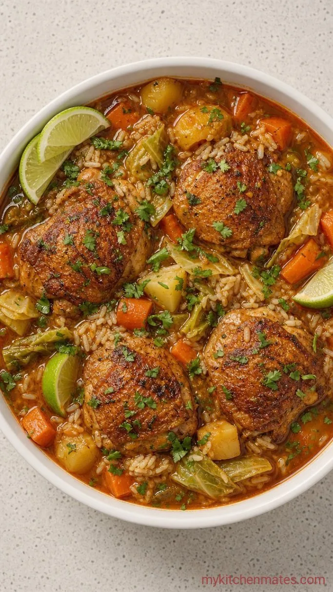Step 5: Ladle and Serve with Lime and Cilantro