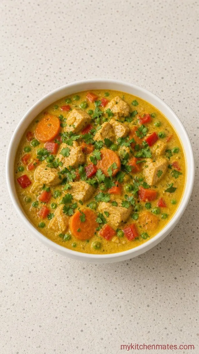 30-Minute Creamy Chicken Curry Soup Step 5: Ladle and Serve