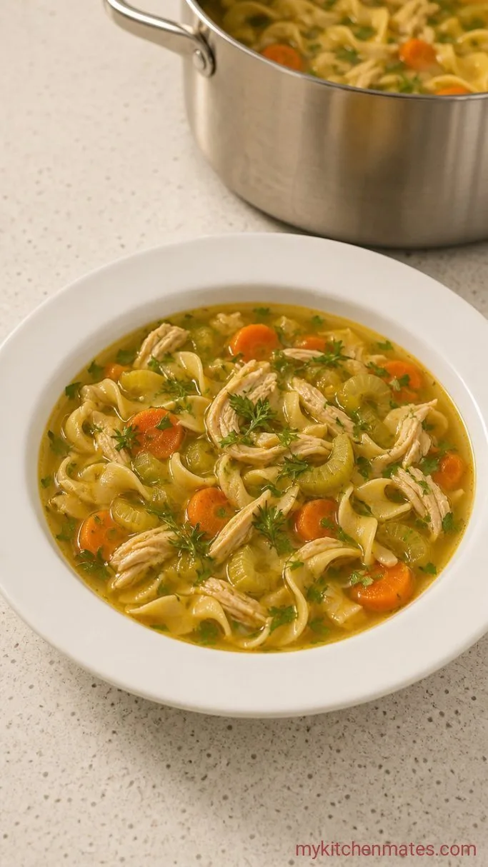 Homemade Chicken Noodle Soup Step 5: Ladle and Serve