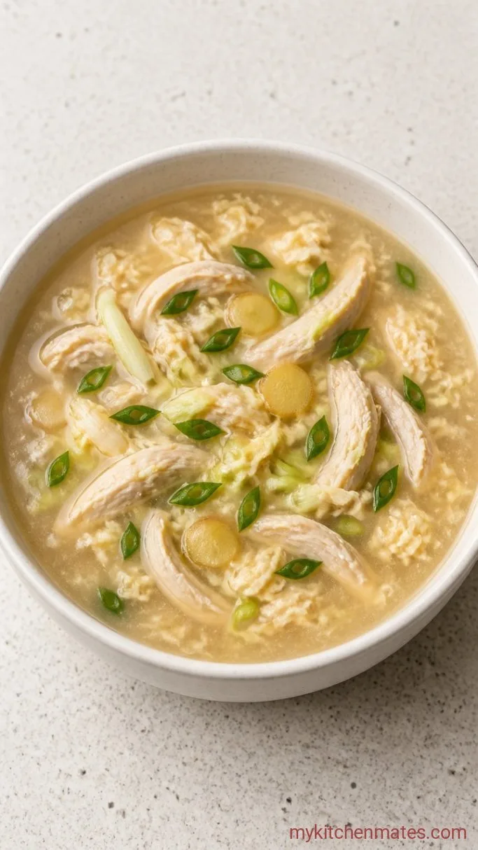 Creamy Chicken Velvet Soup in 30 Minutes Step 5: Ladle and Serve