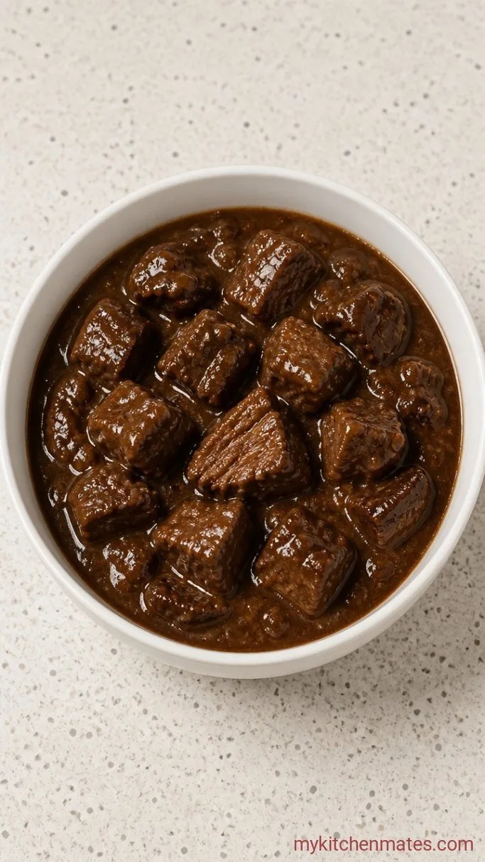 Tender Instant Pot Beef Tips with Rich Gravy Step 5: Ladle and Serve