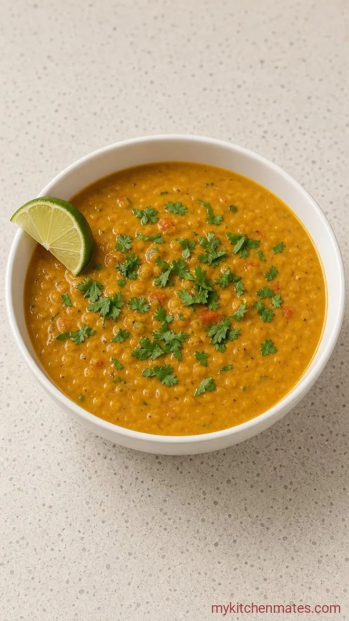 30-Minute Coconut Curry Lentil Soup Step 5: Ladle and Serve