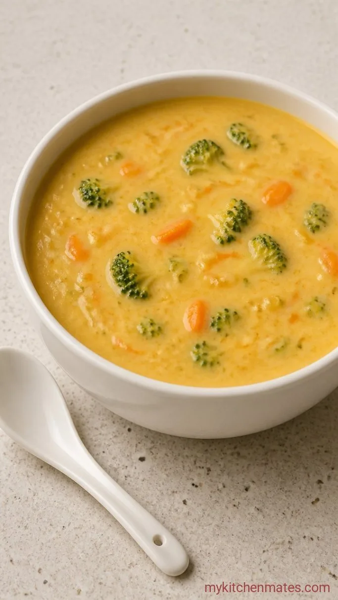 30-Minute Instant Pot Broccoli Cheese Soup Step 5: Ladle and Serve