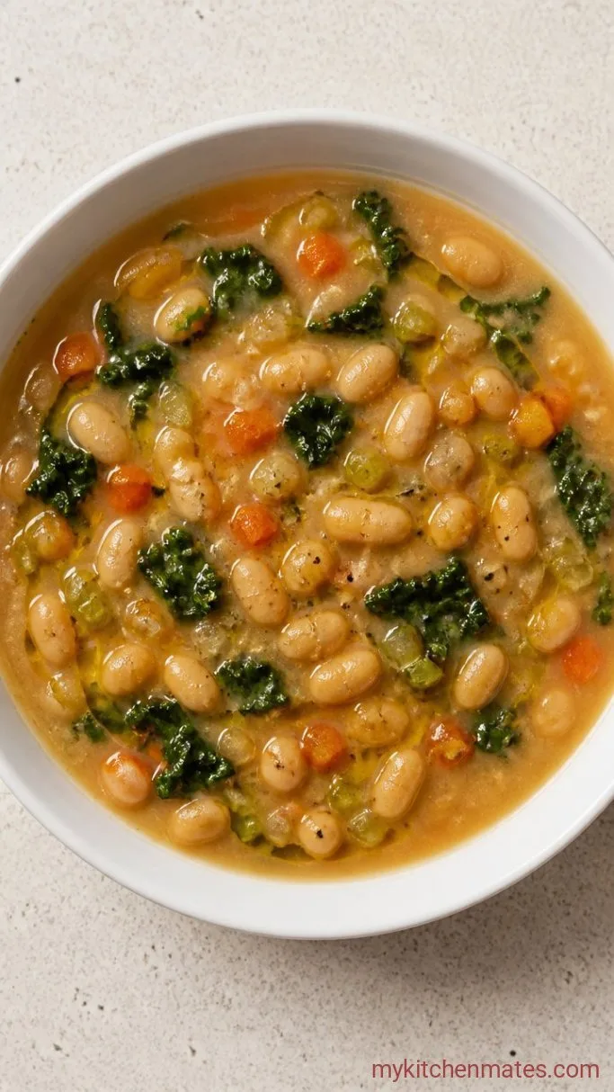 Rustic Italian Bean Soup (Ready in 40 Minutes) Step 5: Ladle and Serve