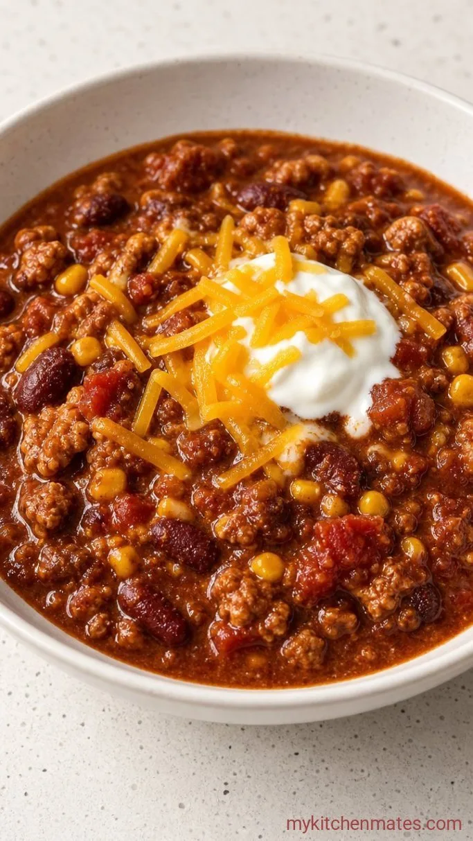 30-Minute Instant Pot Turkey Chili Step 5: Ladle and Top the Chili