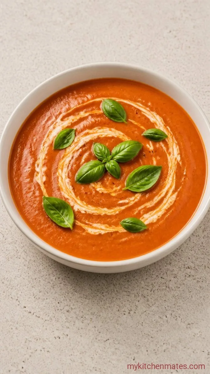 Step 5: Ladle and Top with Fresh Basil