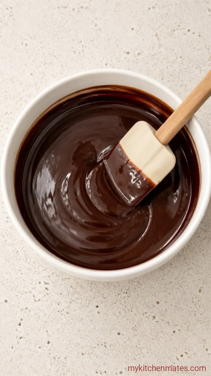 Easy Dubai Chocolate Cake (One Bowl, No Mixer) Step 5: Make the Chocolate Ganache