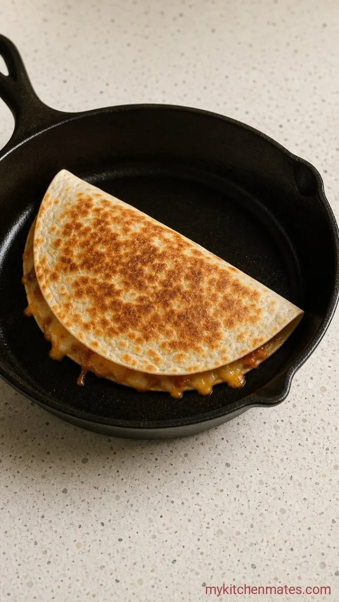 Step 5: Pan-Fry the Quesadillas