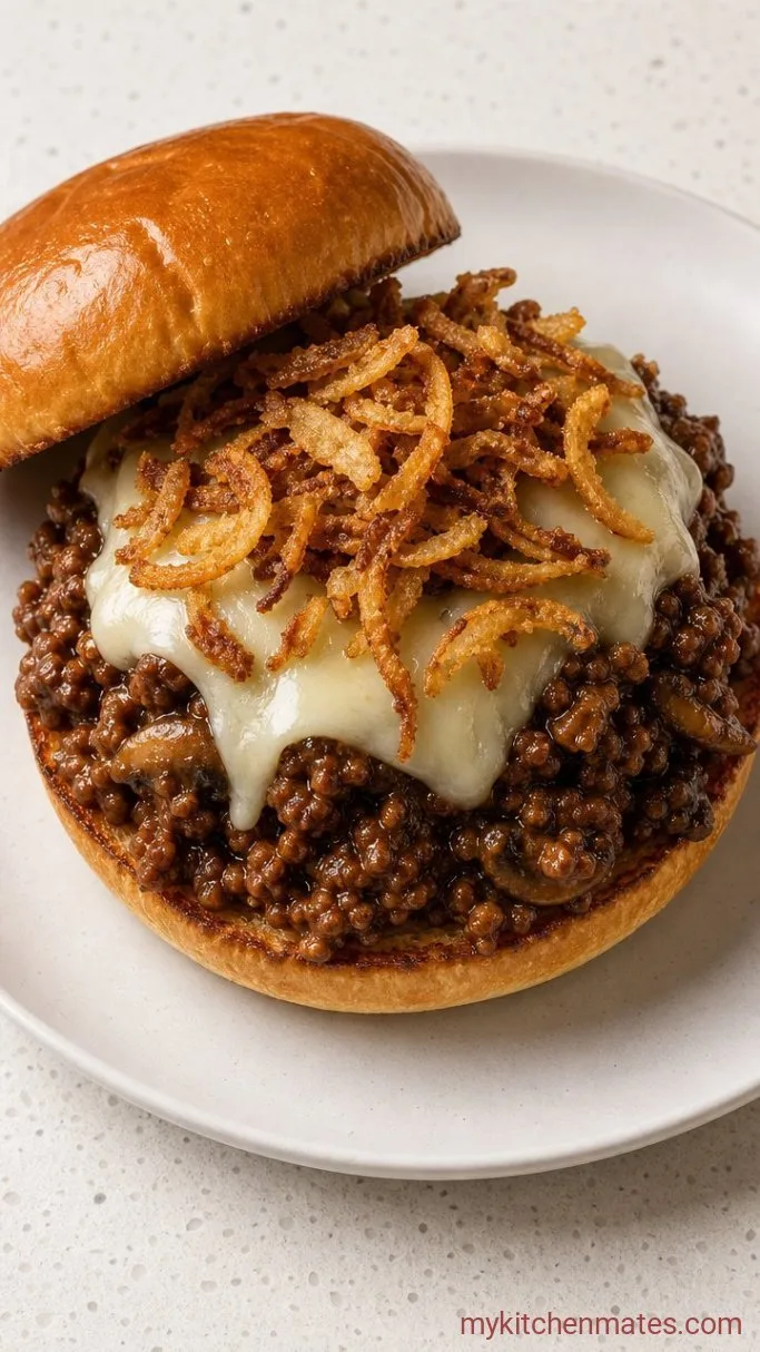 30-Minute Steakhouse Burger Sloppy Joes Step 5: Pile and Serve