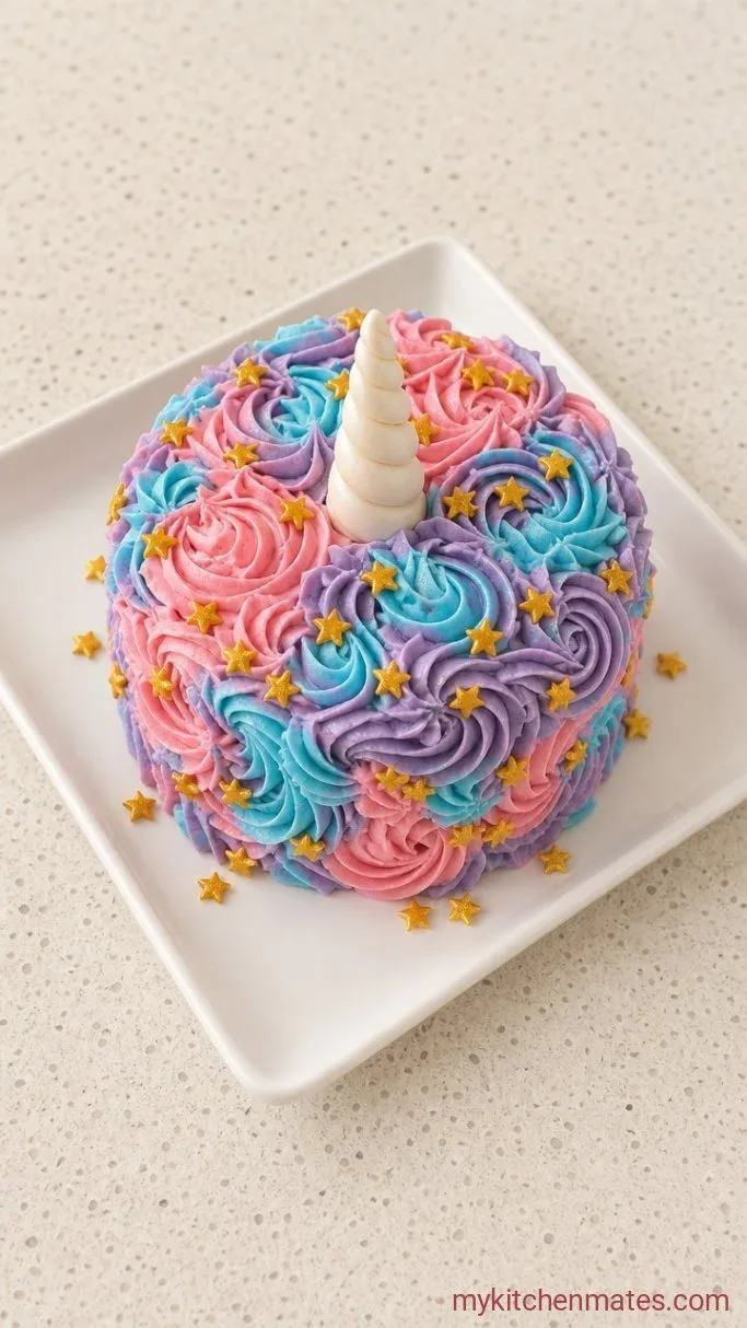 Step 5: Pipe the Magical Unicorn Swirls and Horn