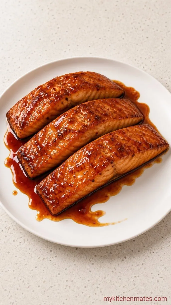 Cedar Plank Salmon with Maple Mustard Glaze Step 5: Plate and Drizzle the Extra Glaze