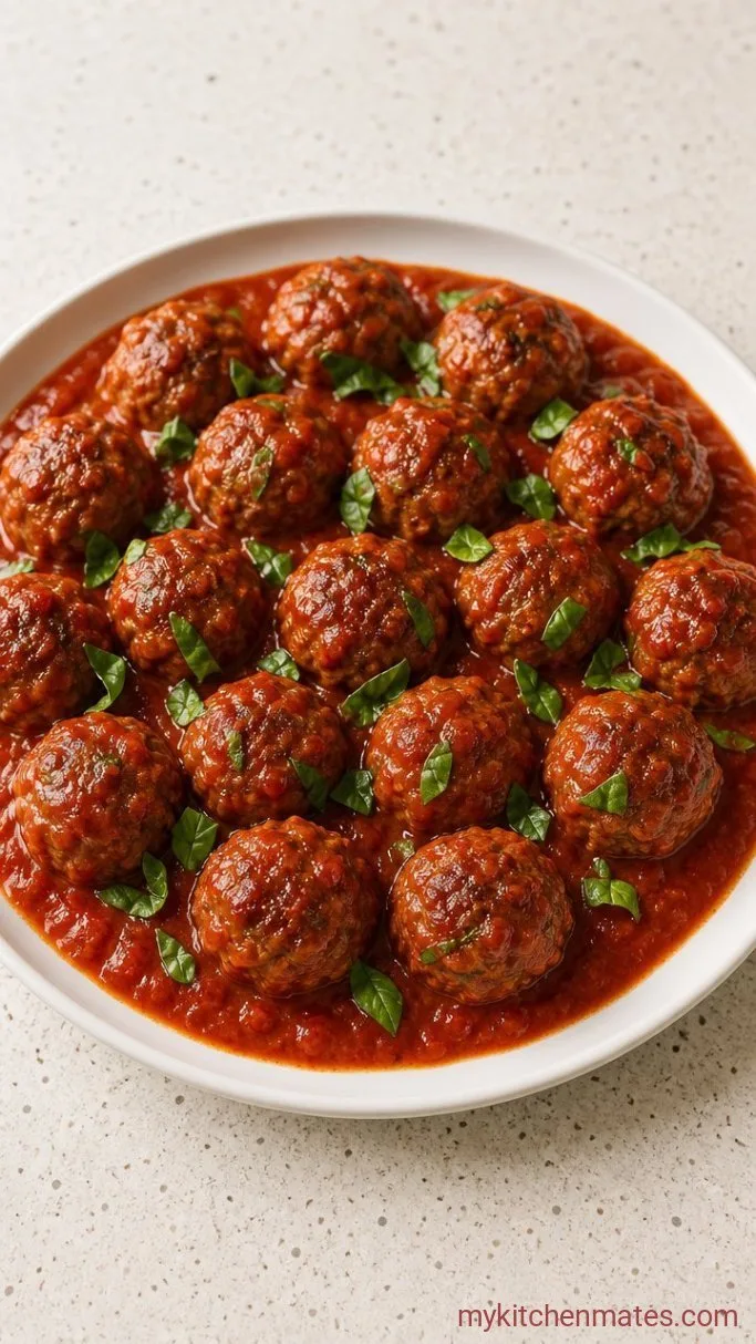 Juicy Turkey Meatballs (Ready in 30 Minutes) Step 5: Plate and Spoon Over the Sauce