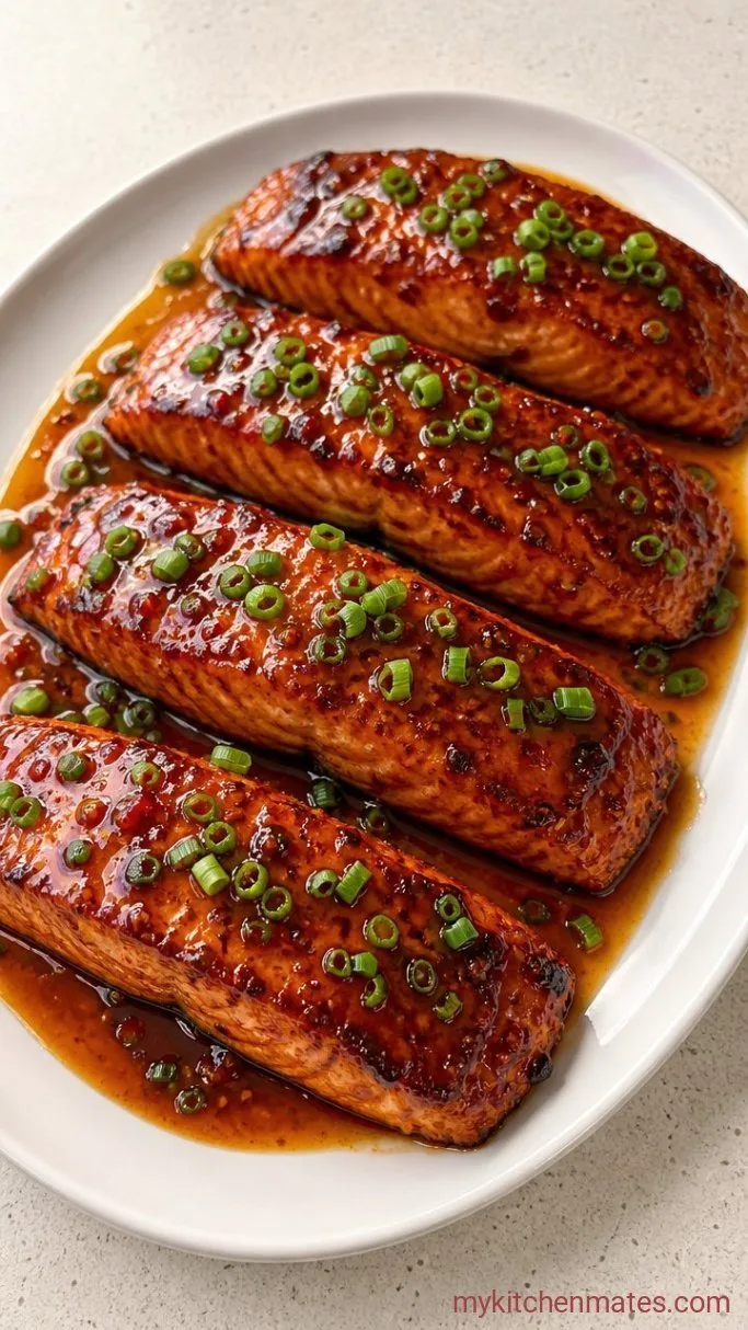 Quick Sweet Chili Salmon: Sticky, Spicy, Ready in 20 Minutes Step 5: Plate and Spoon the Sauce
