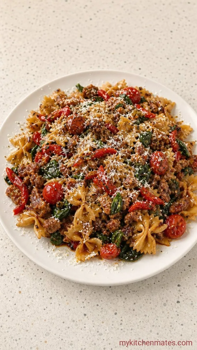 Step 5: Plate and Sprinkle with Parmesan
