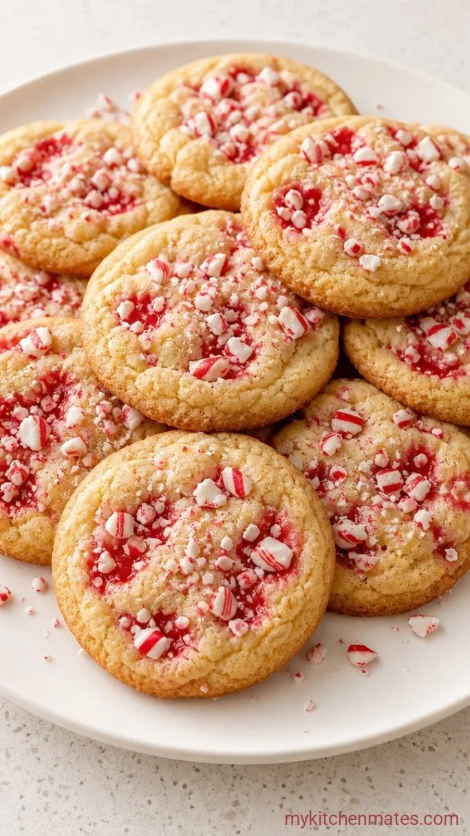 Step 5: Press in Candy Cane Bits and Serve