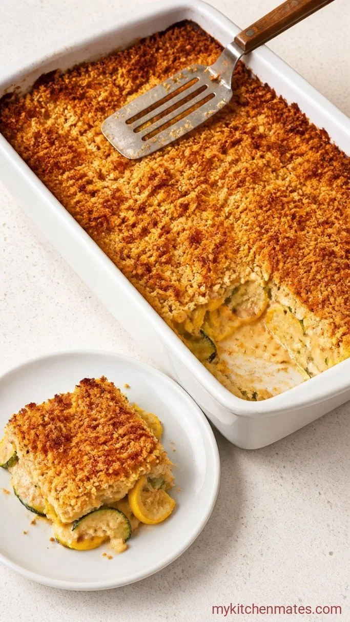 Creamy Summer Squash Casserole (No Watery Mess) Step 5: Rest and Serve the Casserole