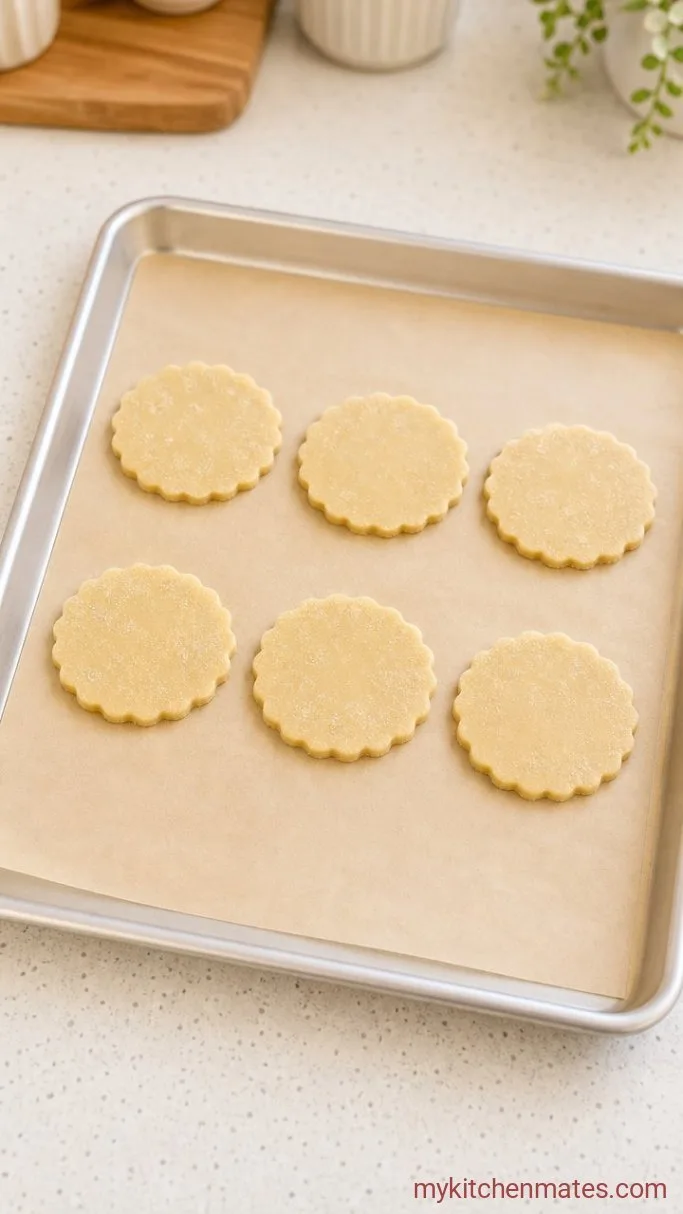 Buttery Spring Sugar Cookies with a Hint of Lemon Step 5: Roll, Cut, and Bake