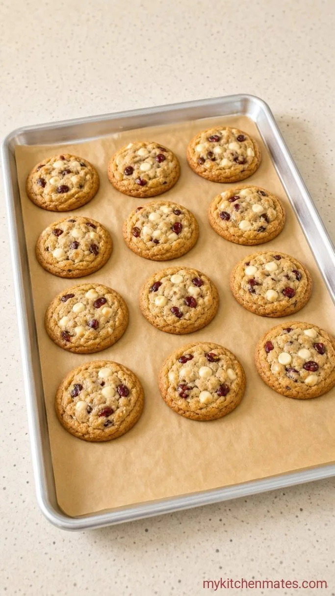 Chewy Cranberry White Chocolate Chip Cookies Step 5: Scoop and Bake the Cookies