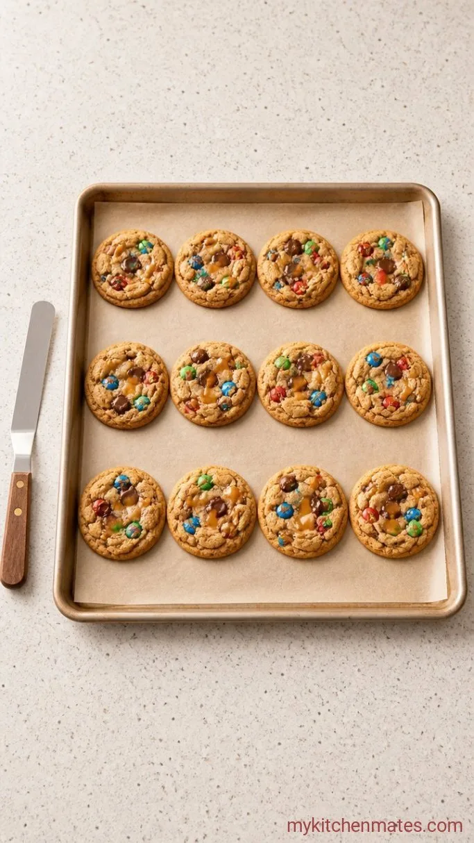 One-Bowl Leftover Halloween Candy Cookies Step 5: Scoop and Bake the Cookies