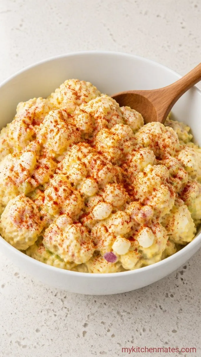 Creamy Potato Salad with Egg: The 35-Minute Classic Step 5: Scoop and Finish with Paprika