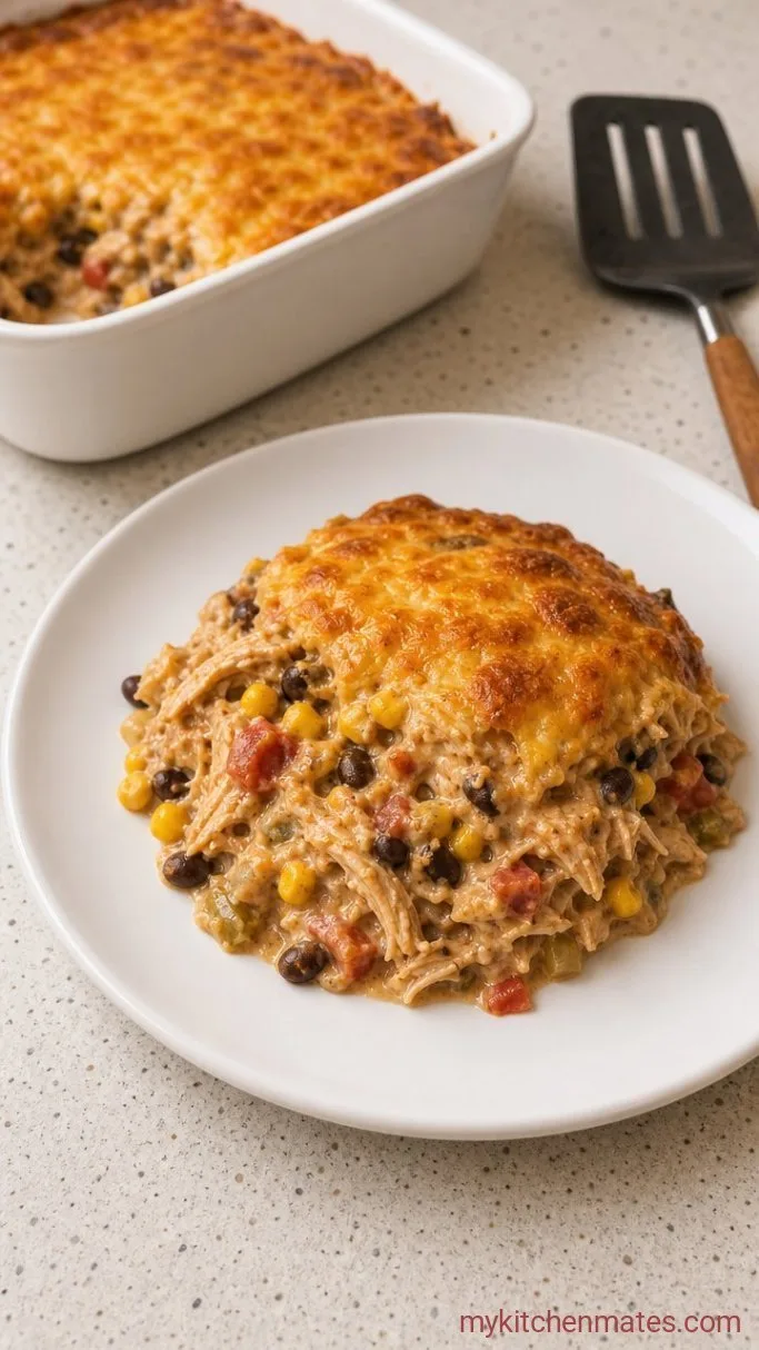 Quick Weeknight Southwest Chicken Casserole Step 5: Scoop and Serve