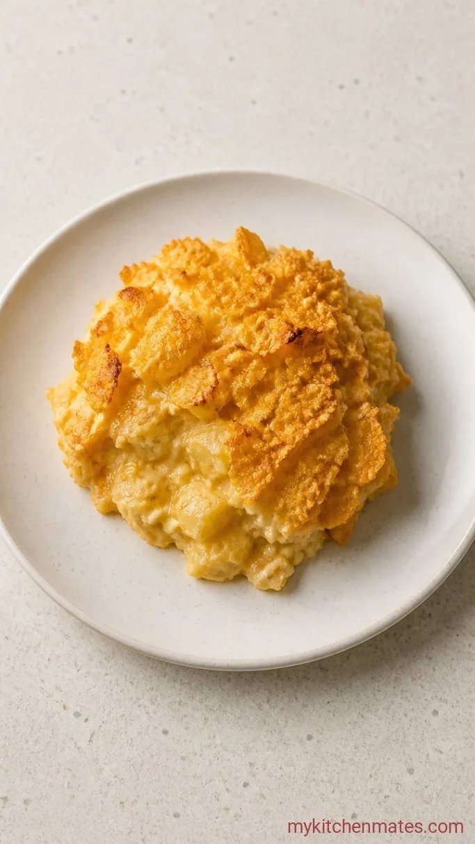 Creamy Cheesy Potato Casserole Step 5: Scoop and Serve