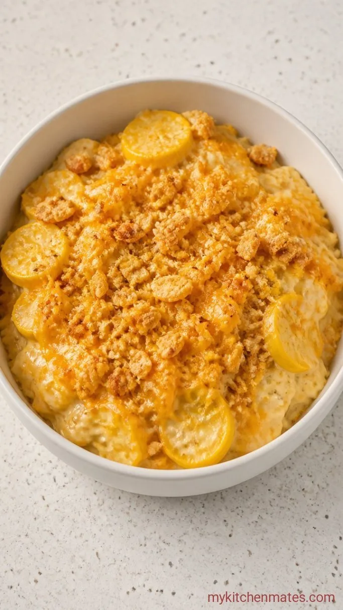 Southern Squash Casserole with Buttery Cracker Topping Step 5: Scoop and Serve