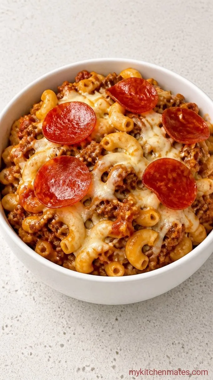 Set-and-Forget Crockpot Pizza Casserole Step 5: Scoop and Serve