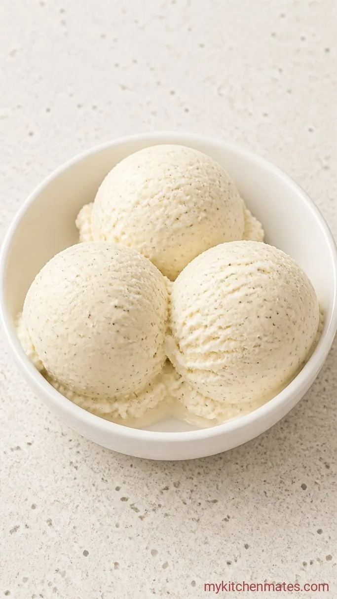 Rich Vanilla Bean Ice Cream (Custard Method) Step 5: Scoop and Serve