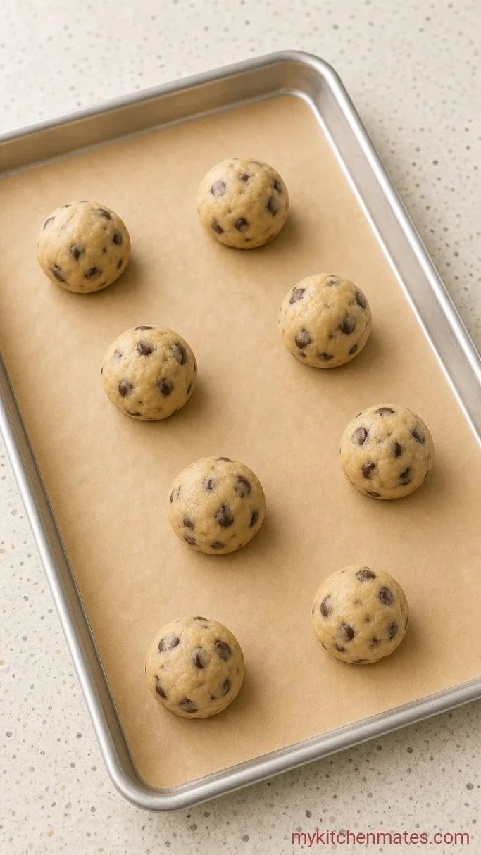 Browned Butter Sea Salt Chocolate Chip Cookies Step 5: Scoop the Dough