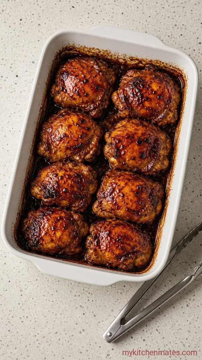 Oven-Baked Sticky Honey BBQ Chicken Thighs Step 5: Serve It Hot