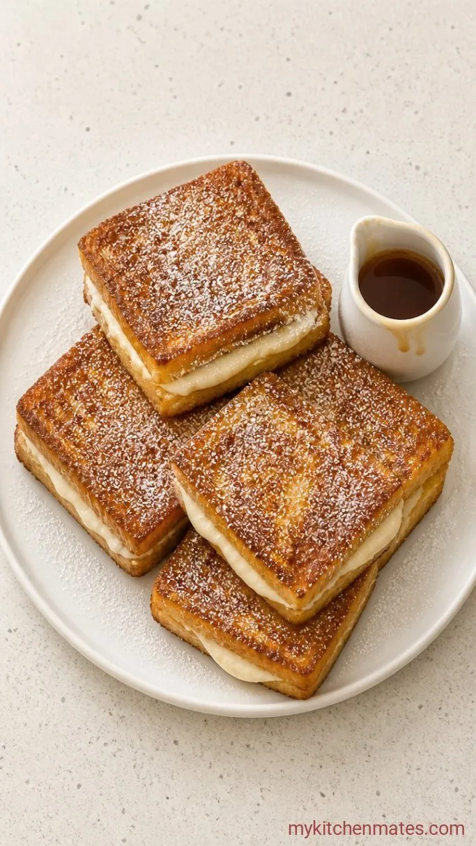 20-Minute Stuffed Cream Cheese French Toast Step 5: Serve It Up Warm