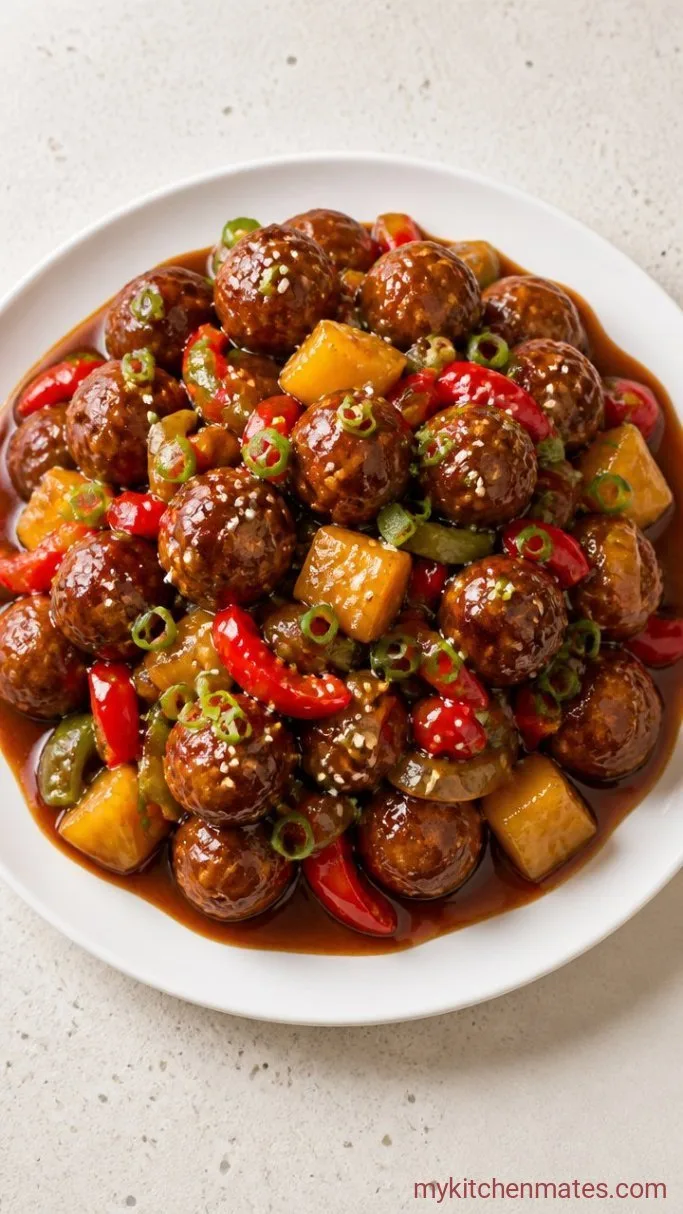 Crockpot Hawaiian Meatballs with Sweet Pineapple Sauce Step 5: Serve It Up