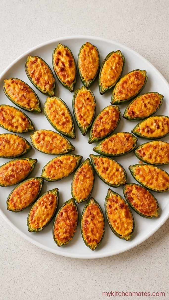 Baked Stuffed Hot Peppers with Bacon and Cream Cheese Step 5: Serve Them Warm