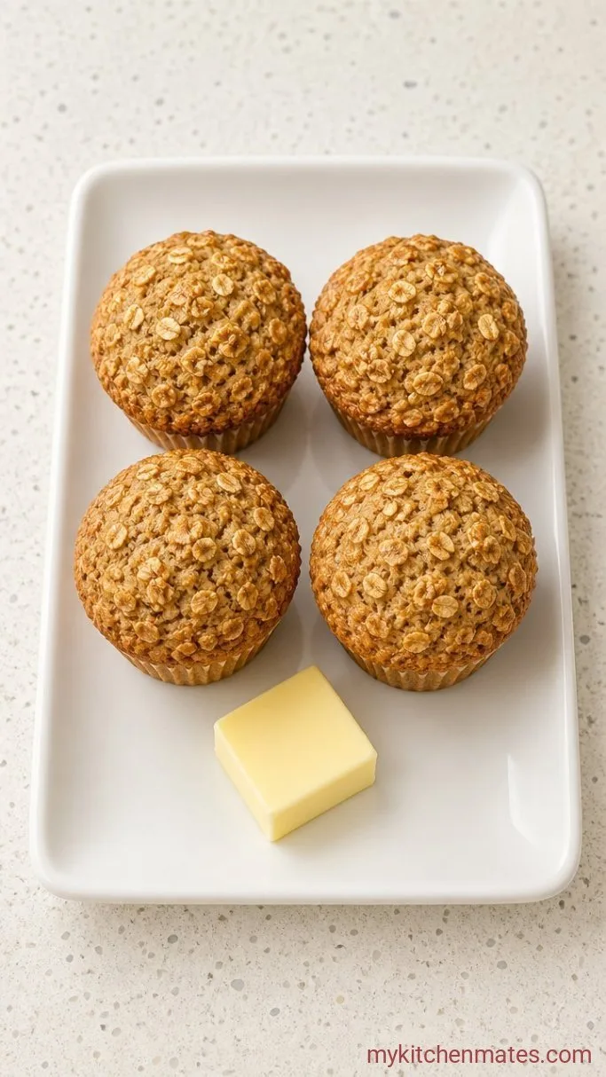 30-Minute Gluten Free Oatmeal Muffins Step 5: Serve Warm with Butter