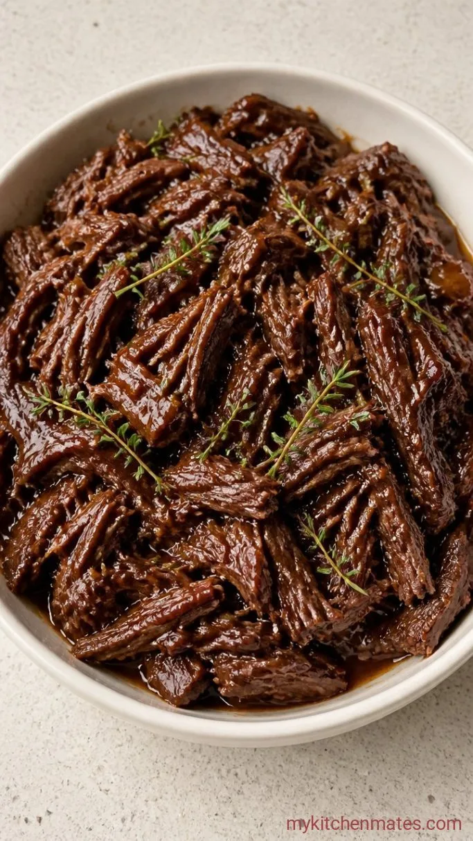 Braised Boneless Beef Short Ribs Step 5: Shred the Short Ribs and Serve