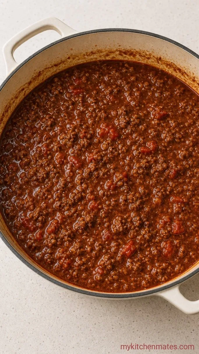 Slow-Simmered Classic Spaghetti Sauce Step 5: Simmer the Sauce