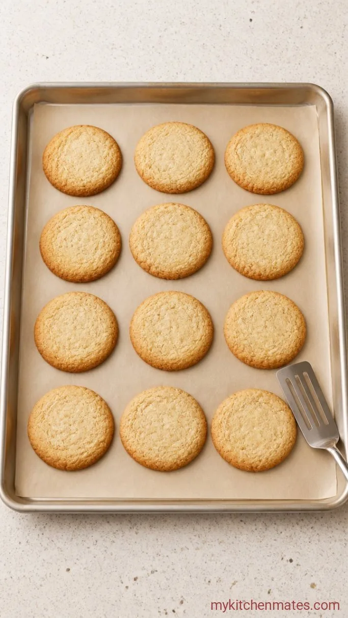 Soft Keto Sugar Cookies with Almond Flour Step 5: Slice and Bake the Cookies