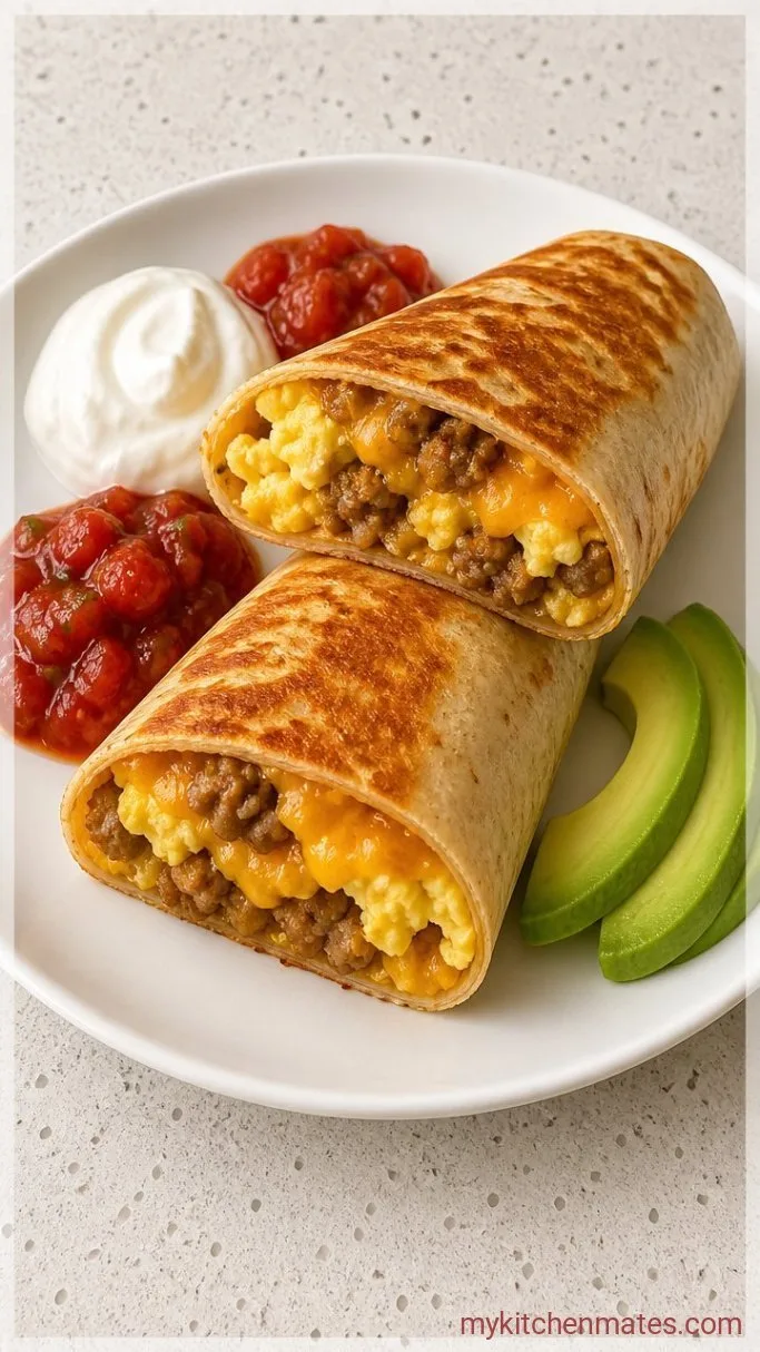 20-Minute Keto Breakfast Burrito Step 5: Slice and Serve the Burritos