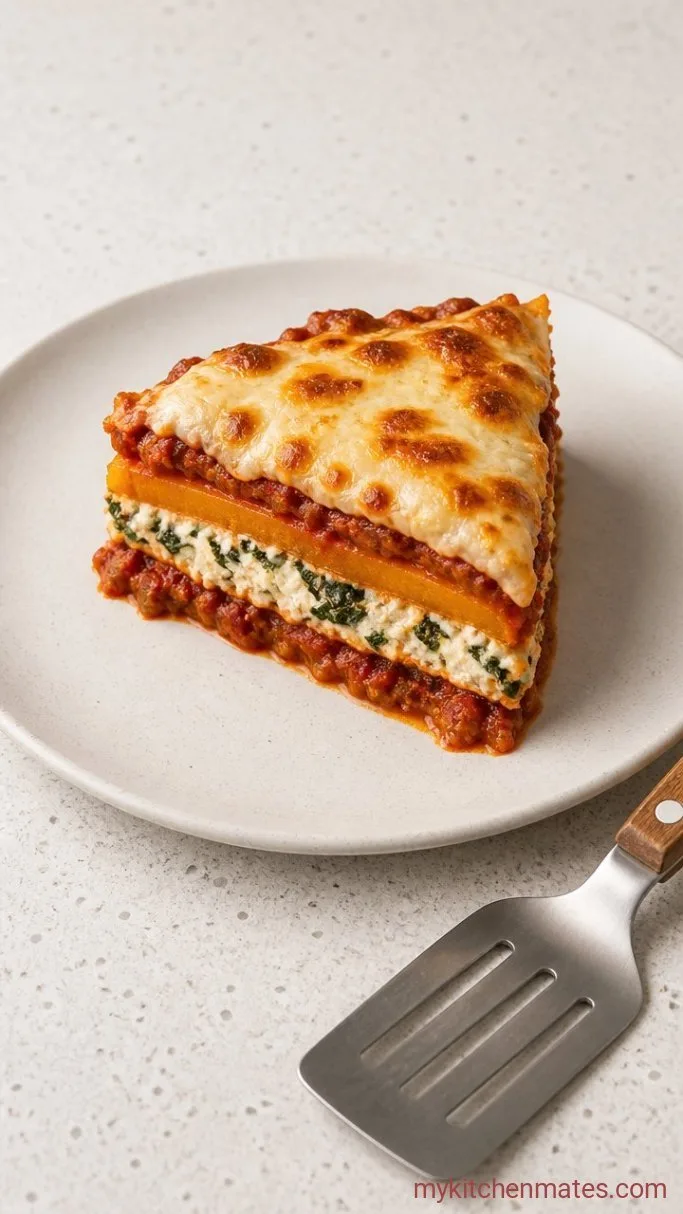 No-Noodle Sweet Potato Lasagna with Ricotta and Spinach Step 5: Slice and Serve the Lasagna