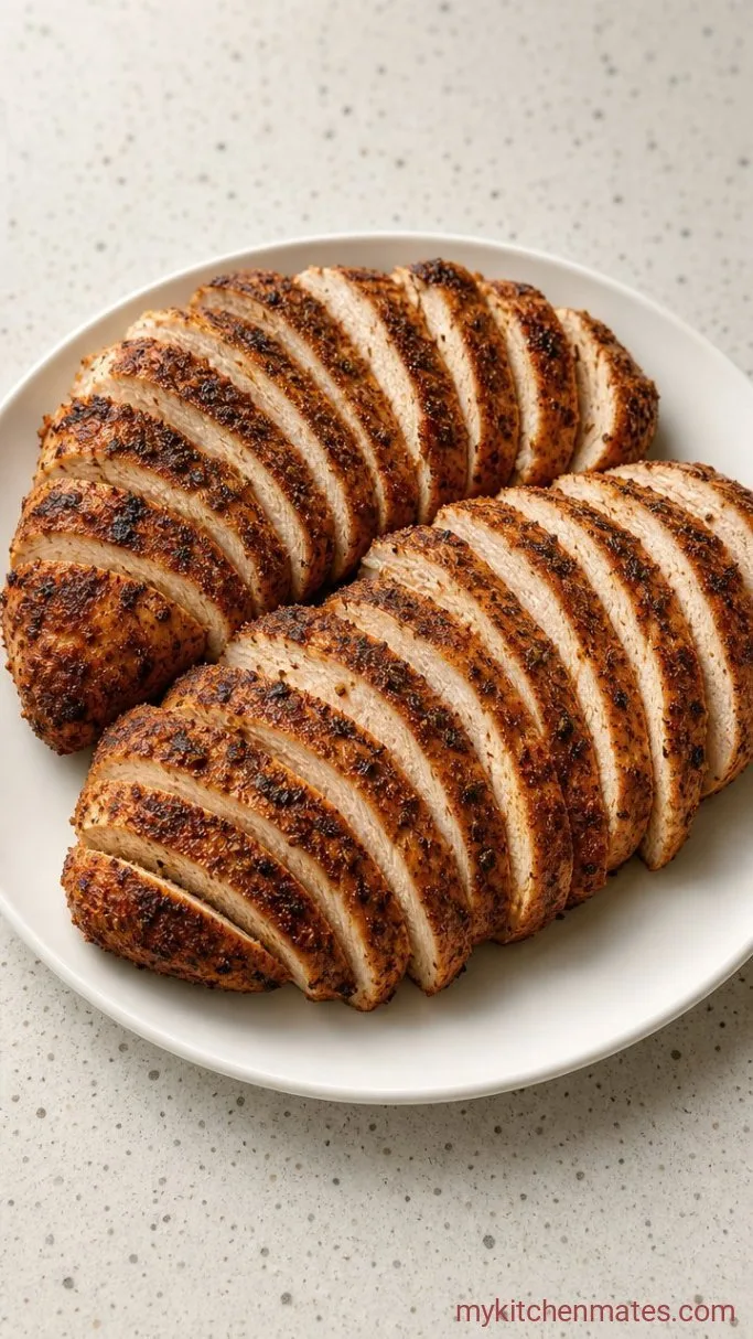 Juicy Oven-Baked Frozen Chicken Breast (No Thawing!) Step 5: Slice and Serve