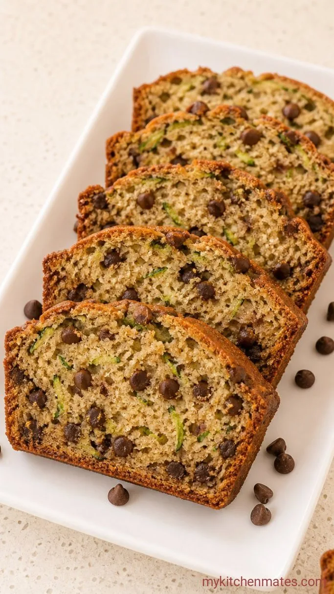 Moist Chocolate Chip Zucchini Bread (One Bowl) Step 5: Slice and Serve
