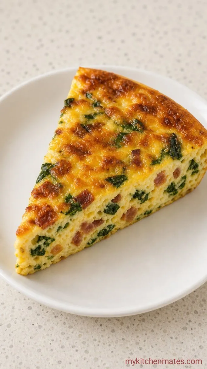 Fluffy Crustless Quiche with Cottage Cheese Step 5: Slice and Serve